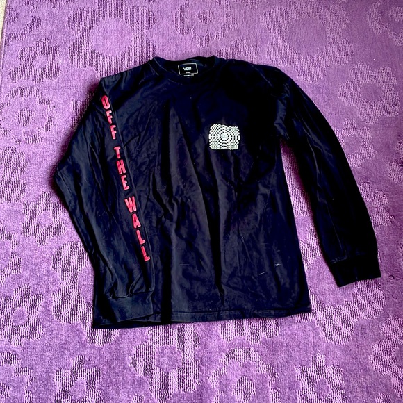 Vans Off the Wall logo graphic long sleeved tee T-shirt EUC - Picture 2 of 4